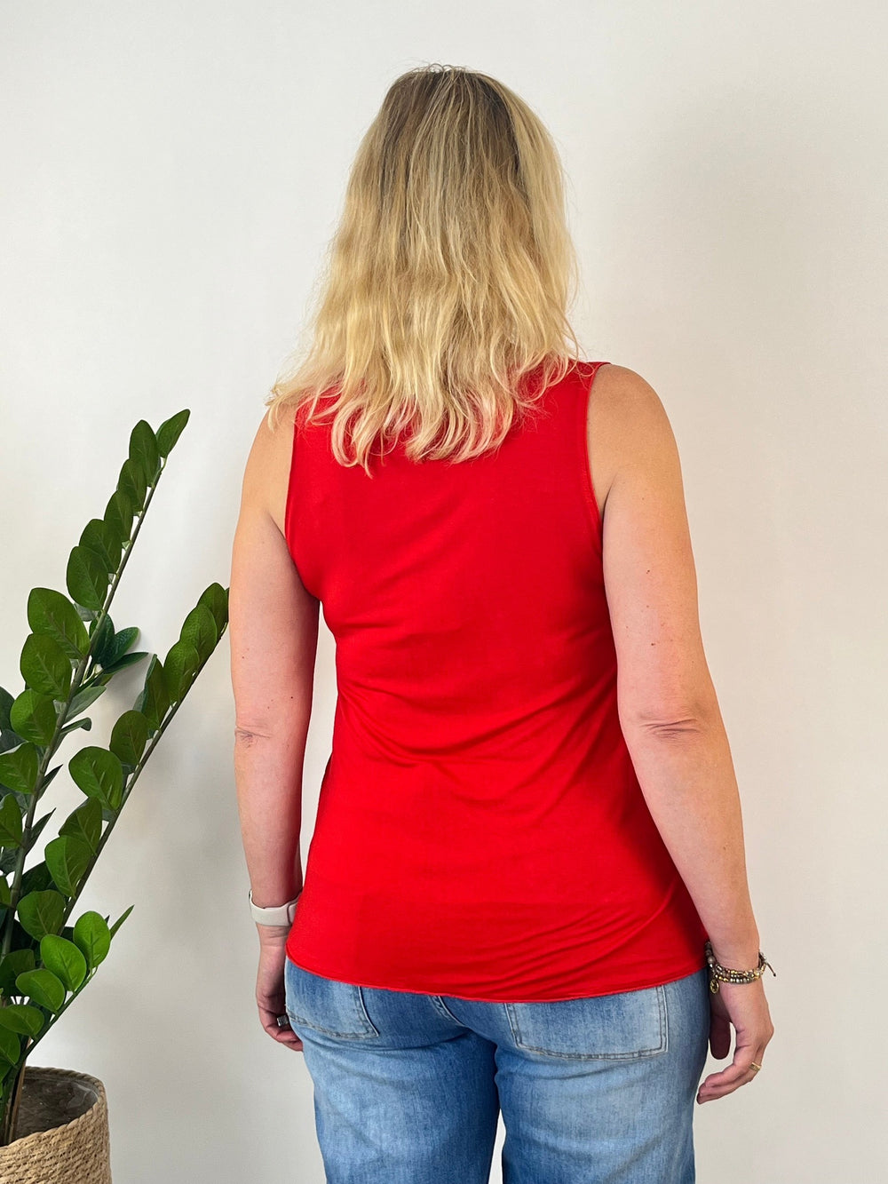 Top mit Seidenanteil, rot von Bella Vita - Mode & Lifestyle