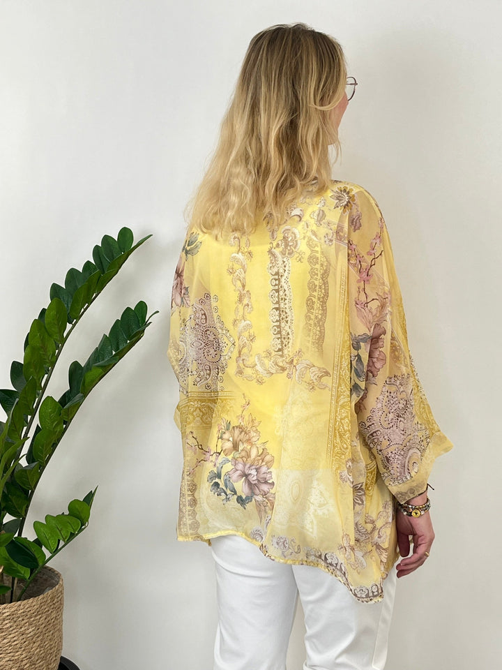 Tunika im Alloverdruck, gelb von Bella Vita - Mode &amp; Lifestyle