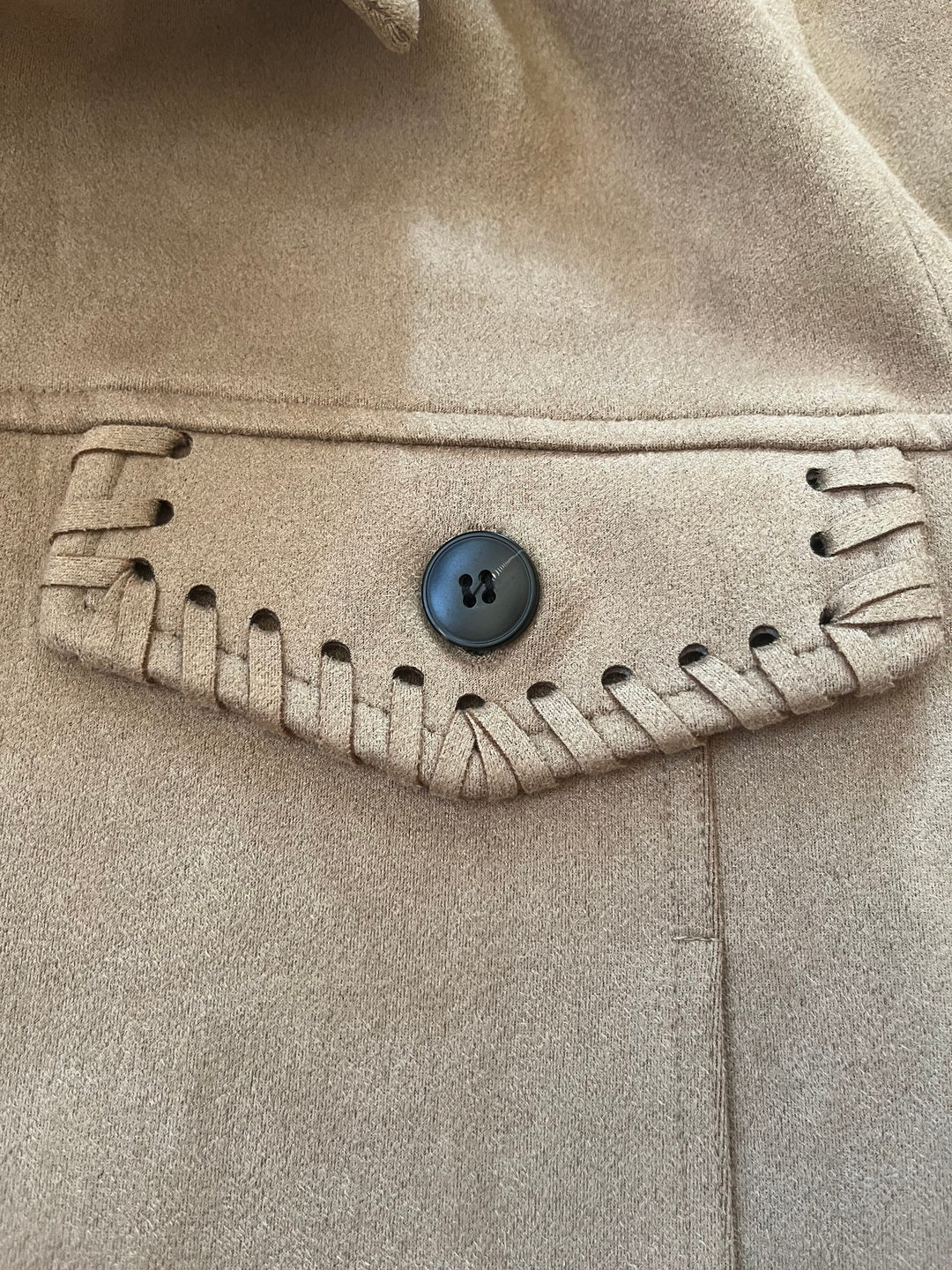 Velours-Jacke mit Flecht-Details, beige von Bella Vita - Mode &amp; Lifestyle