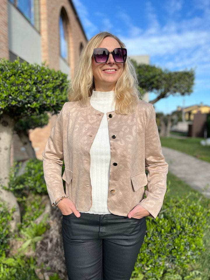 Veloursimitat-Blazer Leo, ecru von Bella Vita - Mode &amp; Lifestyle