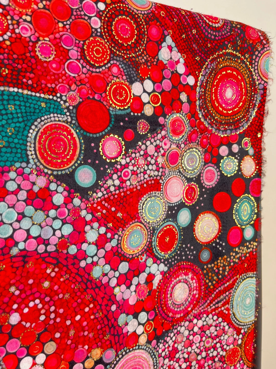 Viskoseschal Circle Art, bordeaux von Bella Vita - Mode &amp; Lifestyle