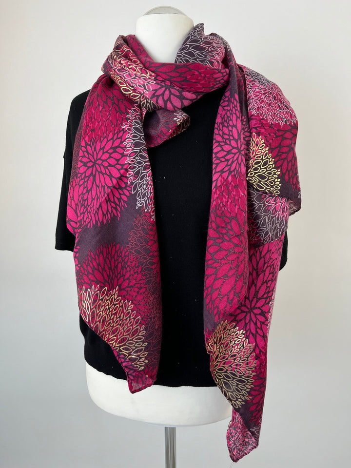 Viskoseschal Flower Art, pink von Bella Vita - Mode &amp; Lifestyle