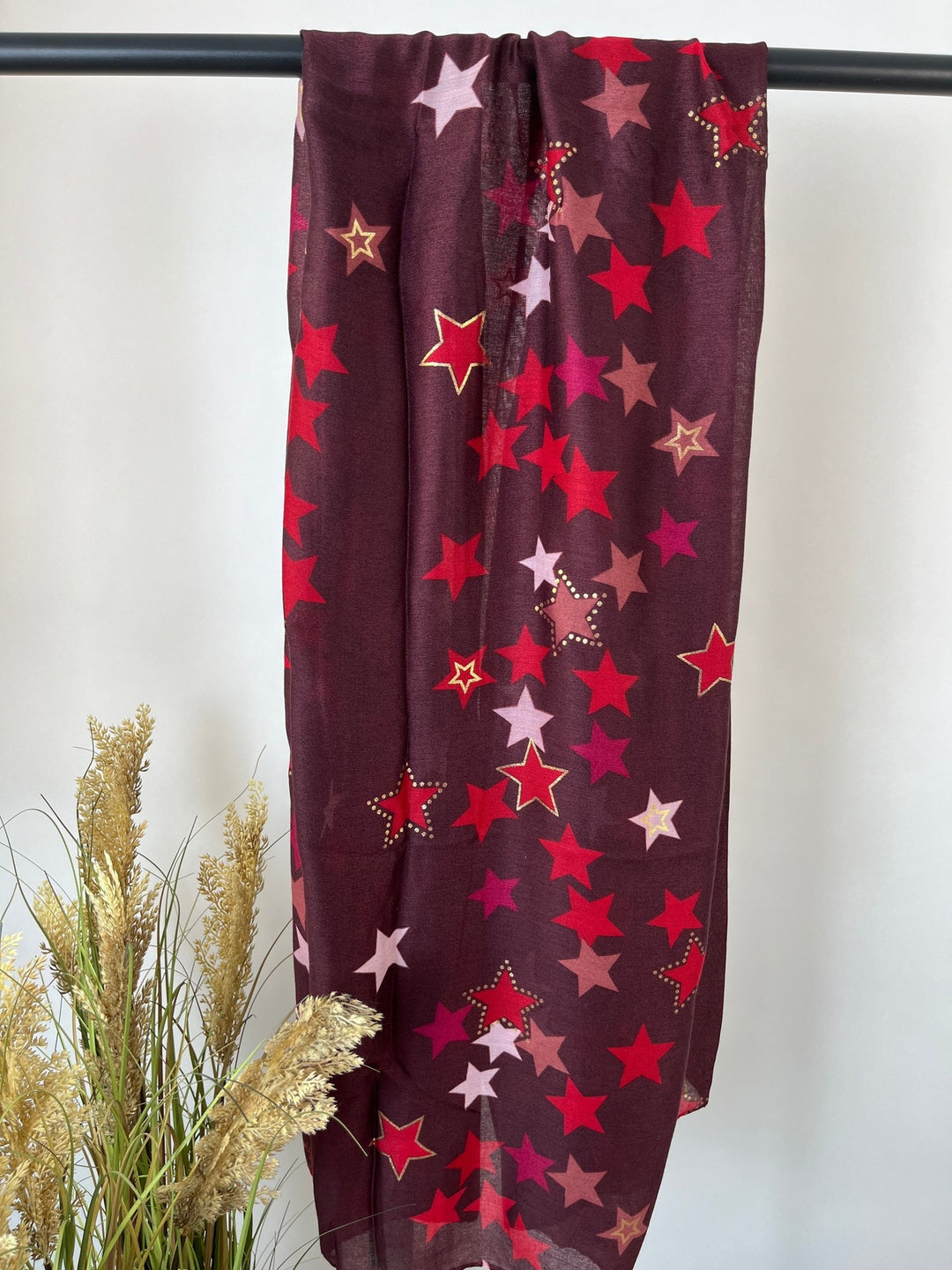 Viskoseschal Stars, bordeaux von Bella Vita - Mode &amp; Lifestyle