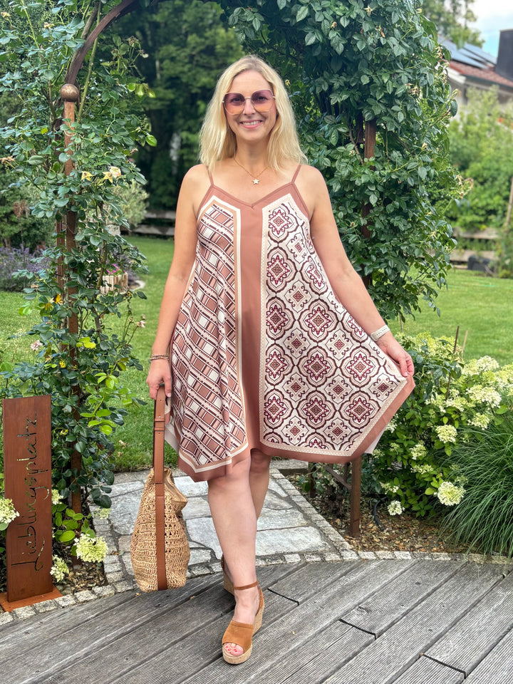 Wendekleid im Printmix, taupe von Bella Vita - Mode &amp; Lifestyle