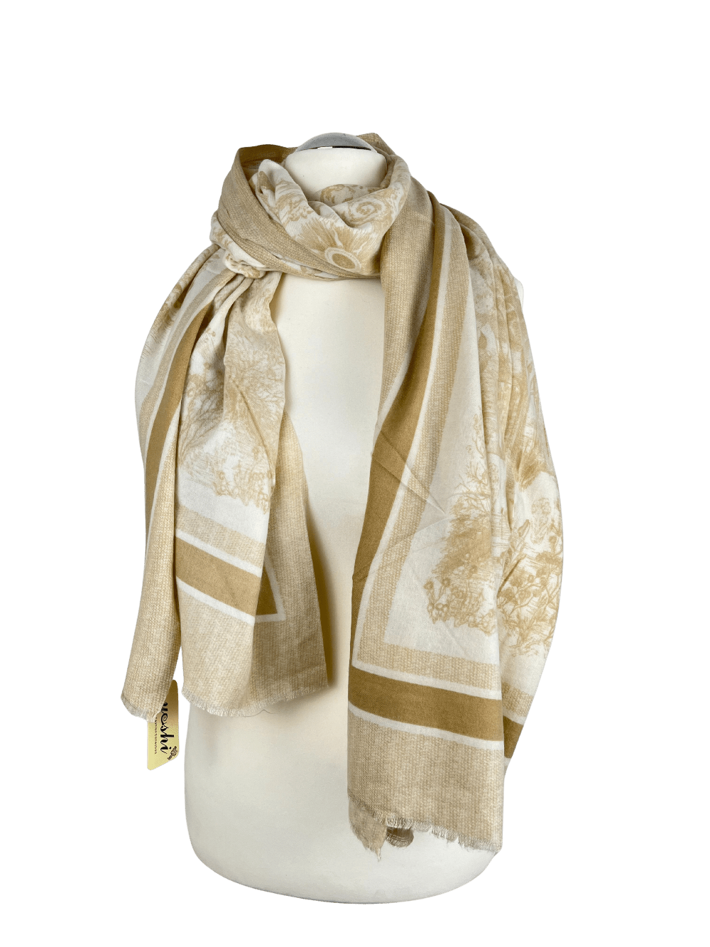 Schal "Landschaft", beige von Bella Vita - Mode & Lifestyle