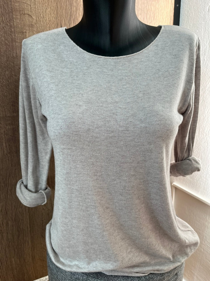 Basic-Pullover mit Rundhalsausschnitt