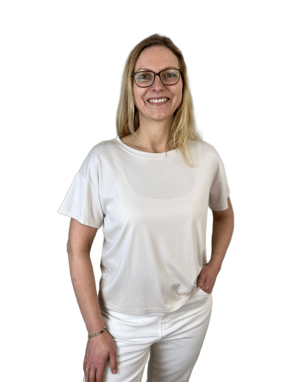 Basicshirt mit Halbarm