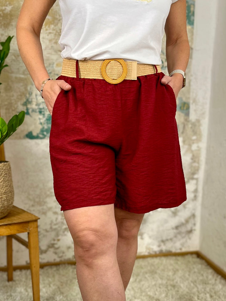 Shorts mit elastischem Gürtel
