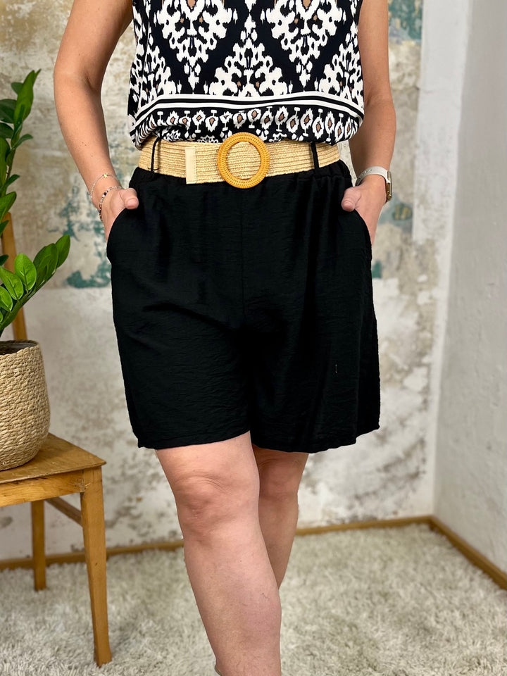 Shorts mit elastischem Gürtel