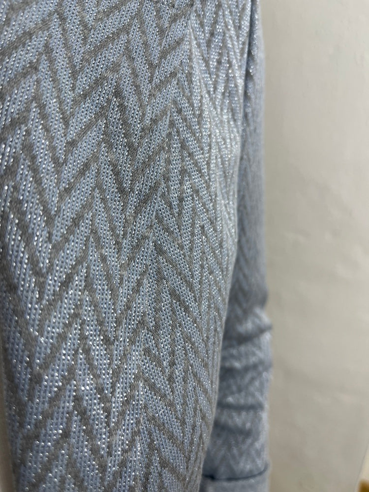 Jerseyblazer, Glitzer, grafisch