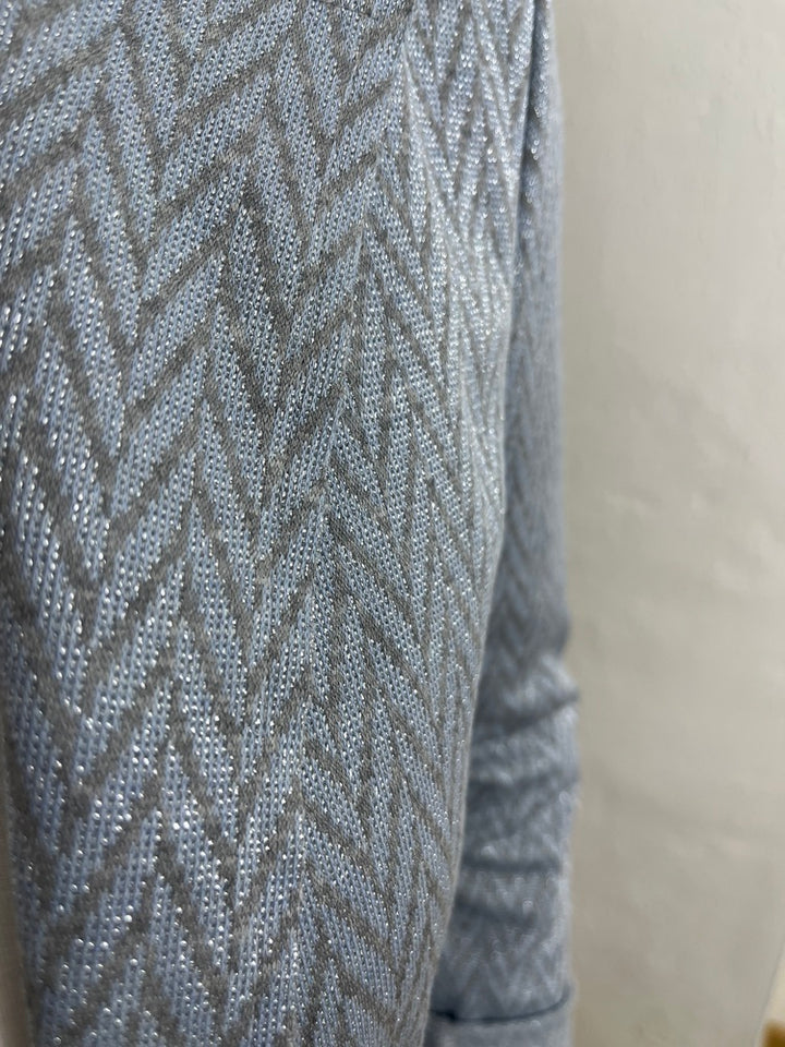 Jerseyblazer, Glitzer, grafisch