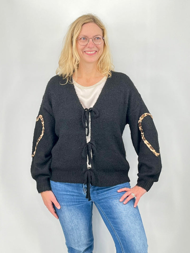 Cardigan Leo, schwarz