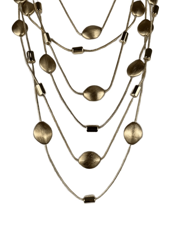 Collier mehrreihig, goldfarben