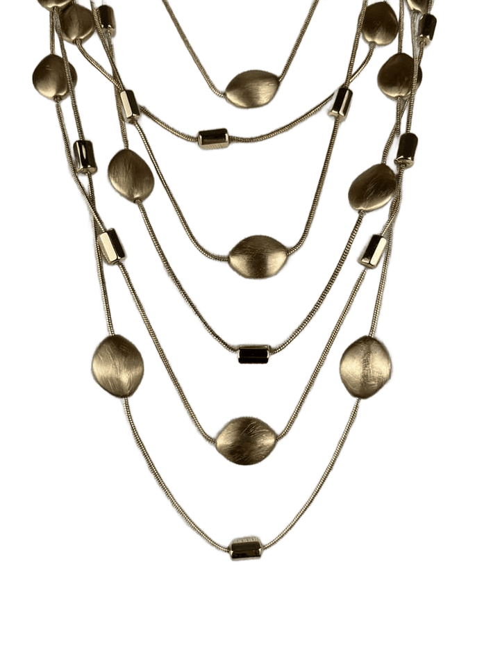 Collier mehrreihig, goldfarben