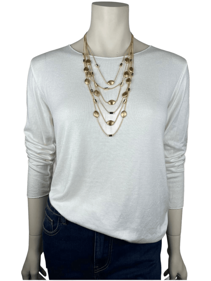 Collier mehrreihig, goldfarben