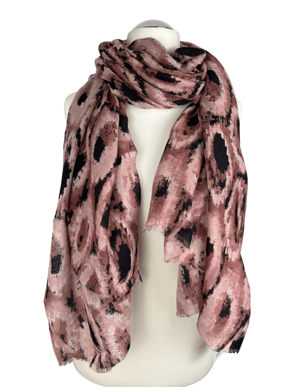 Leichter Schal grafisch, rosenholz von Bella Vita - Mode & Lifestyle