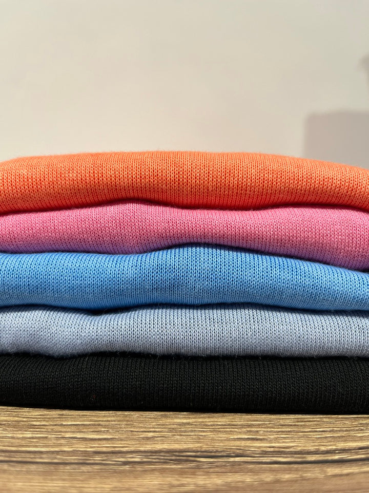 Basic-Sommerpullover mit V-Ausschnitt, Langarm