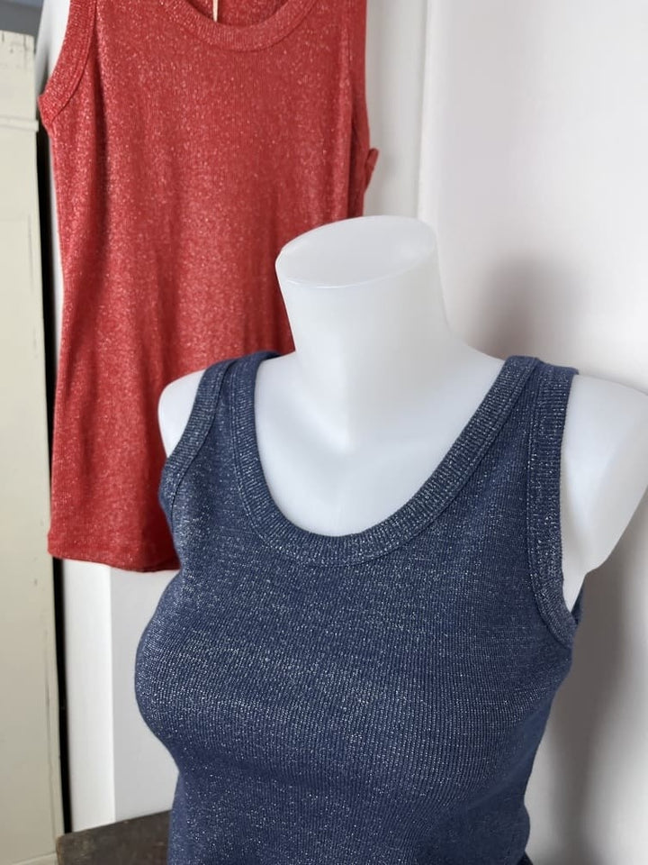 Tanktop mit Lurexfaden