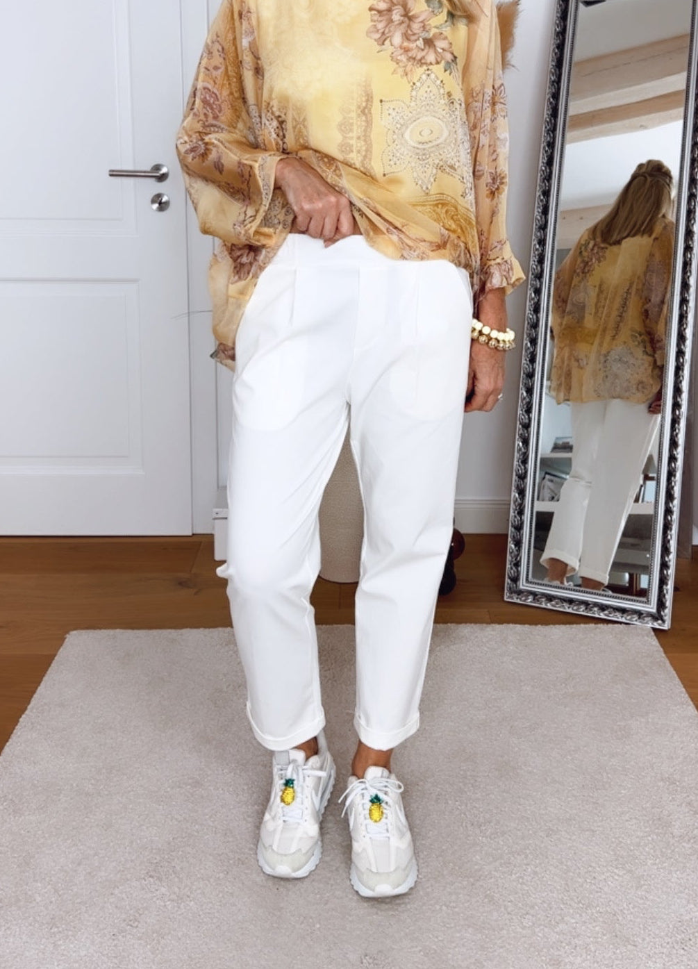 7/8-Jerseyhose mit Komfortbund, ecru von Bella Vita - Mode & Lifestyle