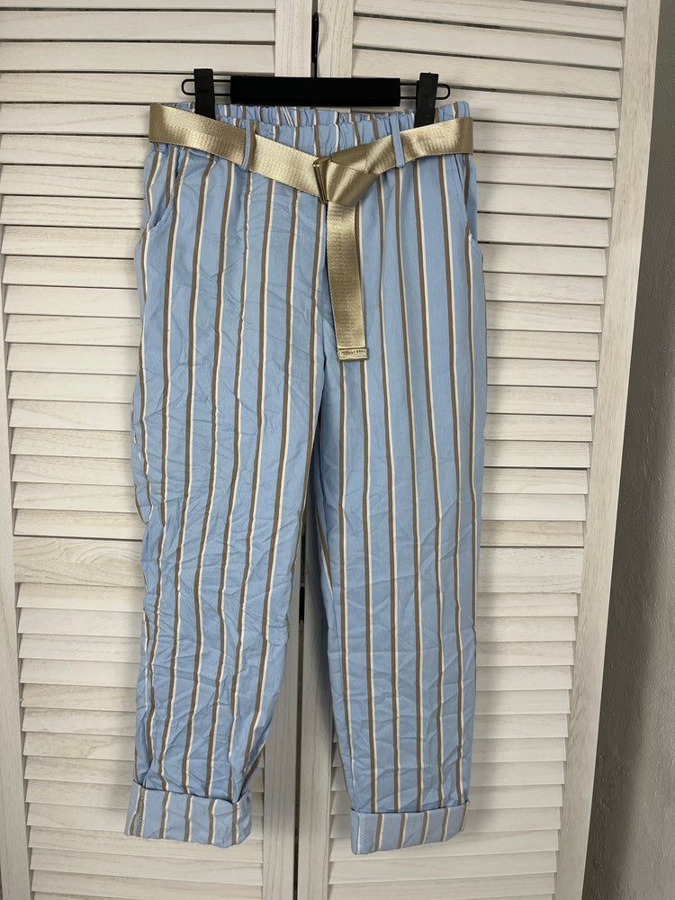 Schlupfhose im Streifenmuster