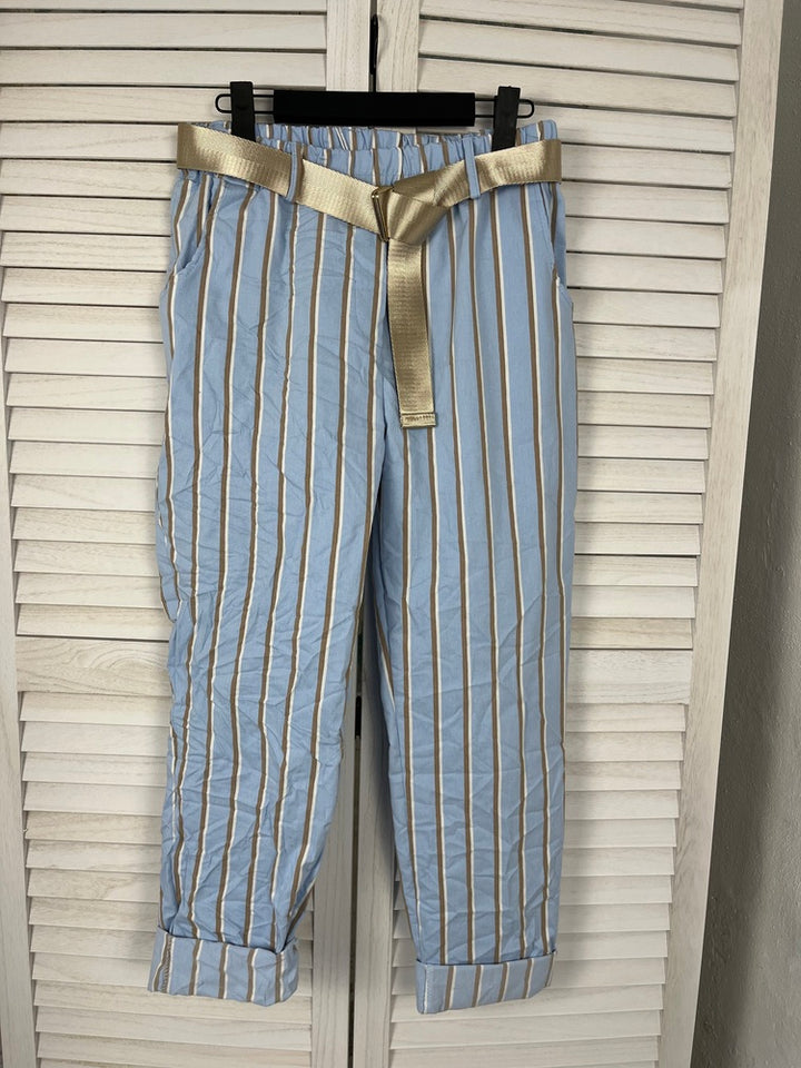 Schlupfhose im Streifenmuster