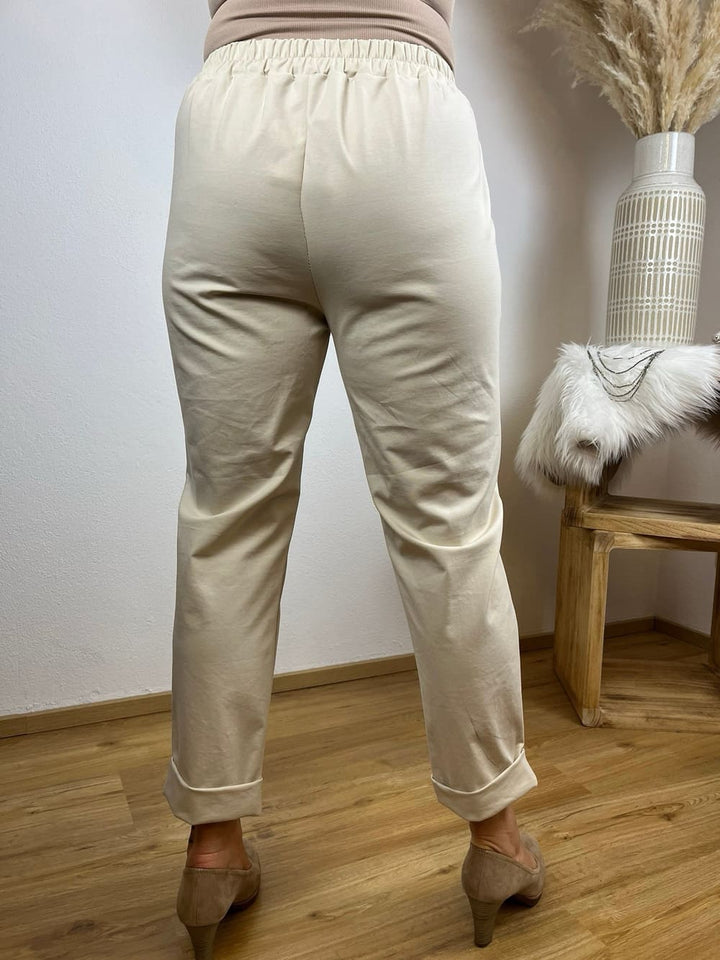 Jerseyhose 7/8, ecru