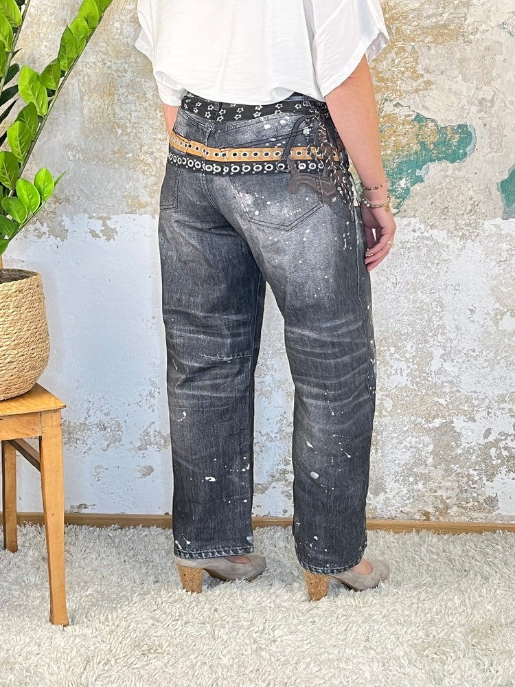 Ballonjeans Hase, black denim