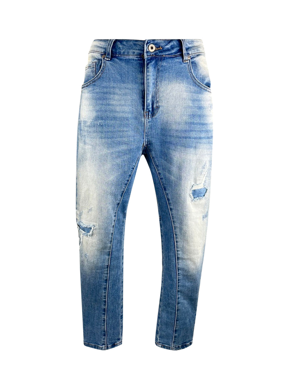 Jeans im used-look, blue-denim