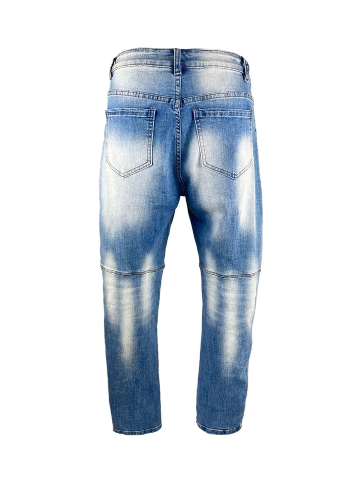 Jeans im used-look, blue-denim