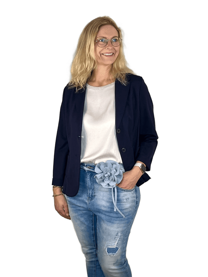 Jersey-Blazer, marine