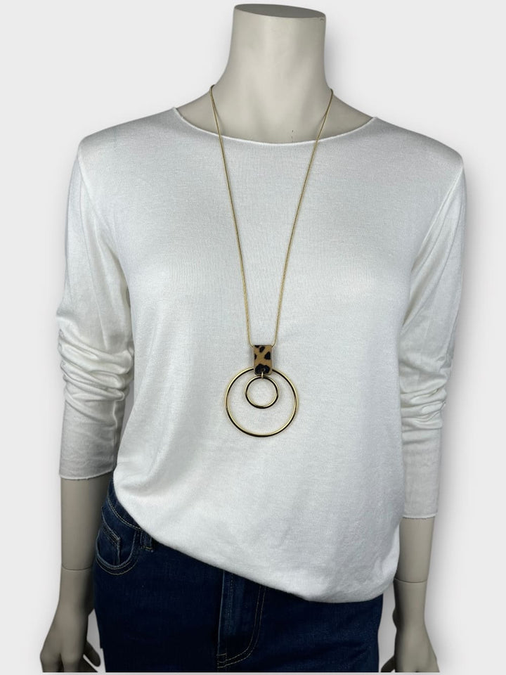 Kette mit Leo-Anhänger, goldfarben