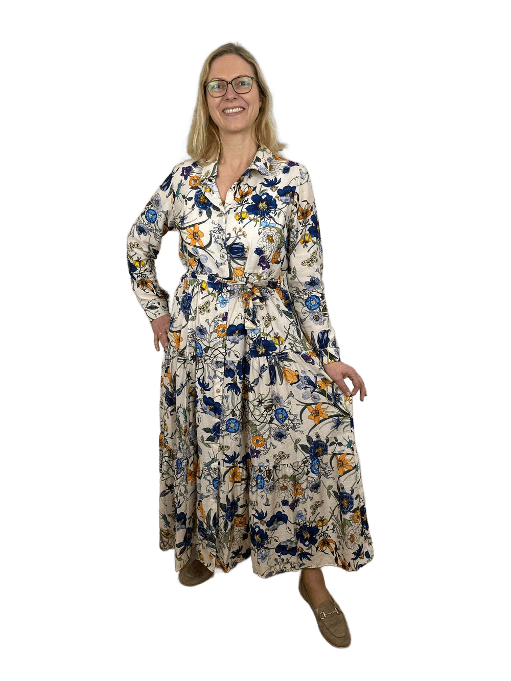 Kleid mit Alloverdruck