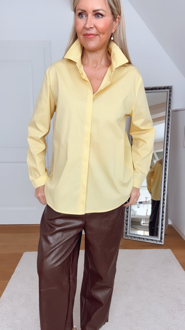 Longbluse Essential, gelb von Bella Vita - Mode & Lifestyle