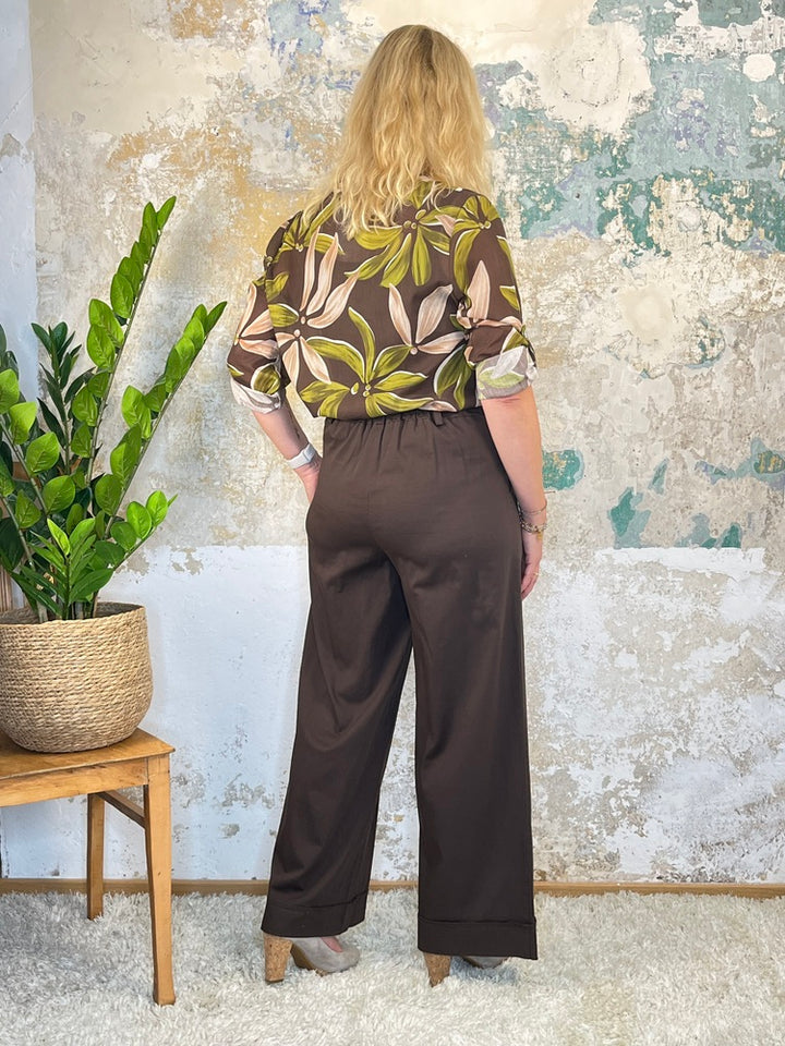 Marlenehose, braun