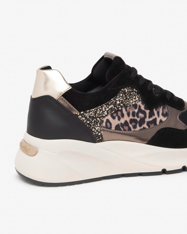 NeroGiardini Sneaker Leo mit Plateausohle, schwarz