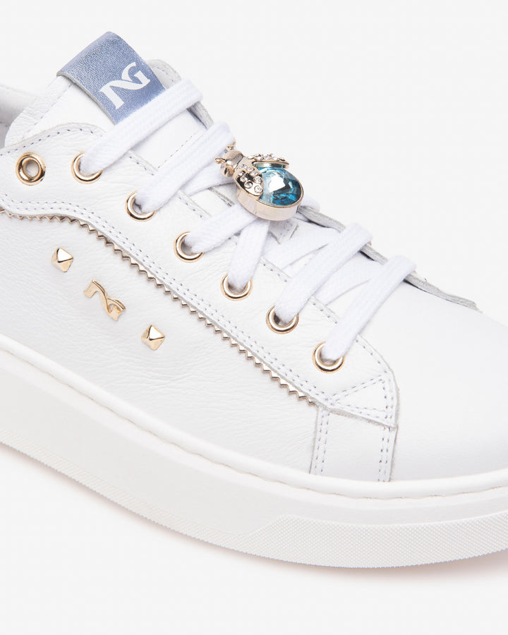 NeroGiardini Sneaker, weiß-blau