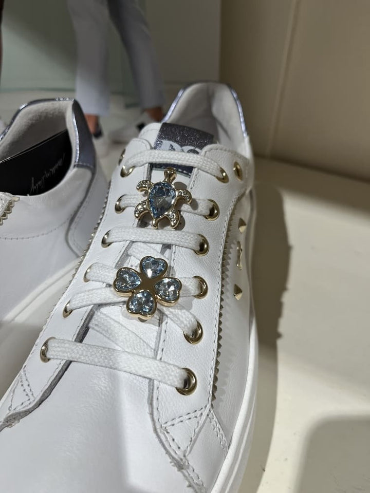 NeroGiardini Sneaker, weiß-blau