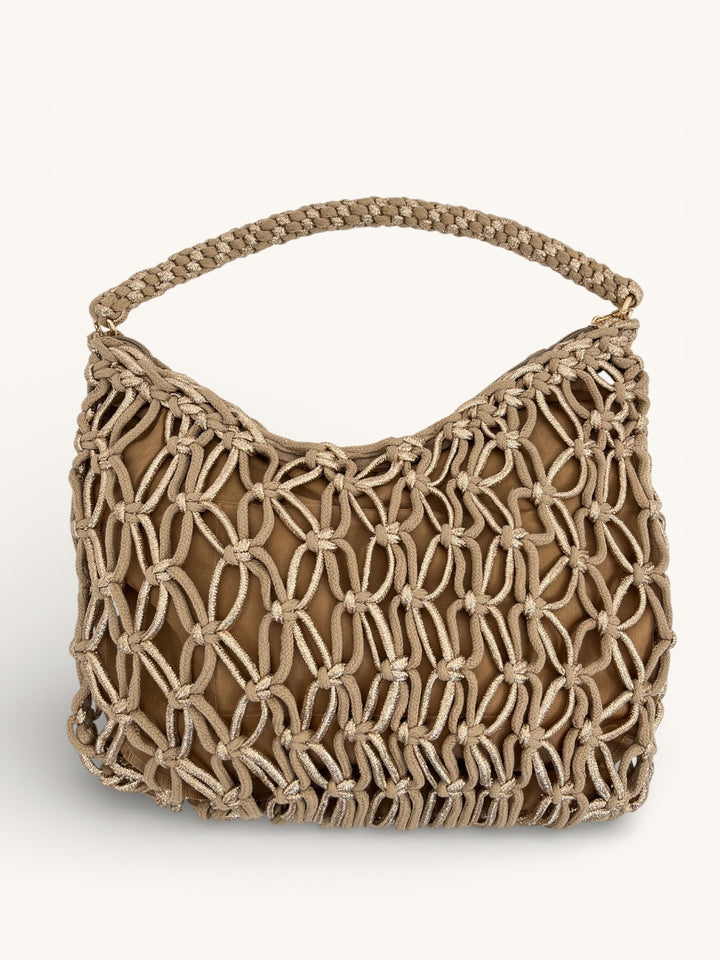 Netztasche Golden Breeze, cognac von Bella Vita - Mode & Lifestyle