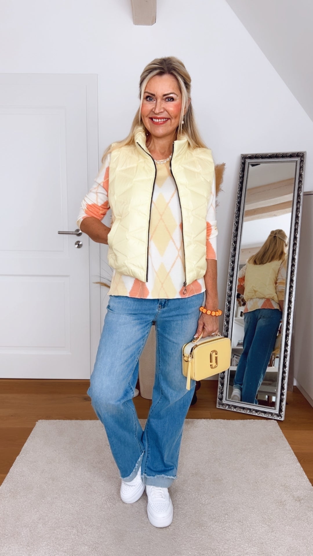 Wide-Leg-Jeans mit Aufschlag, blue denim von Bella Vita - Mode & Lifestyle