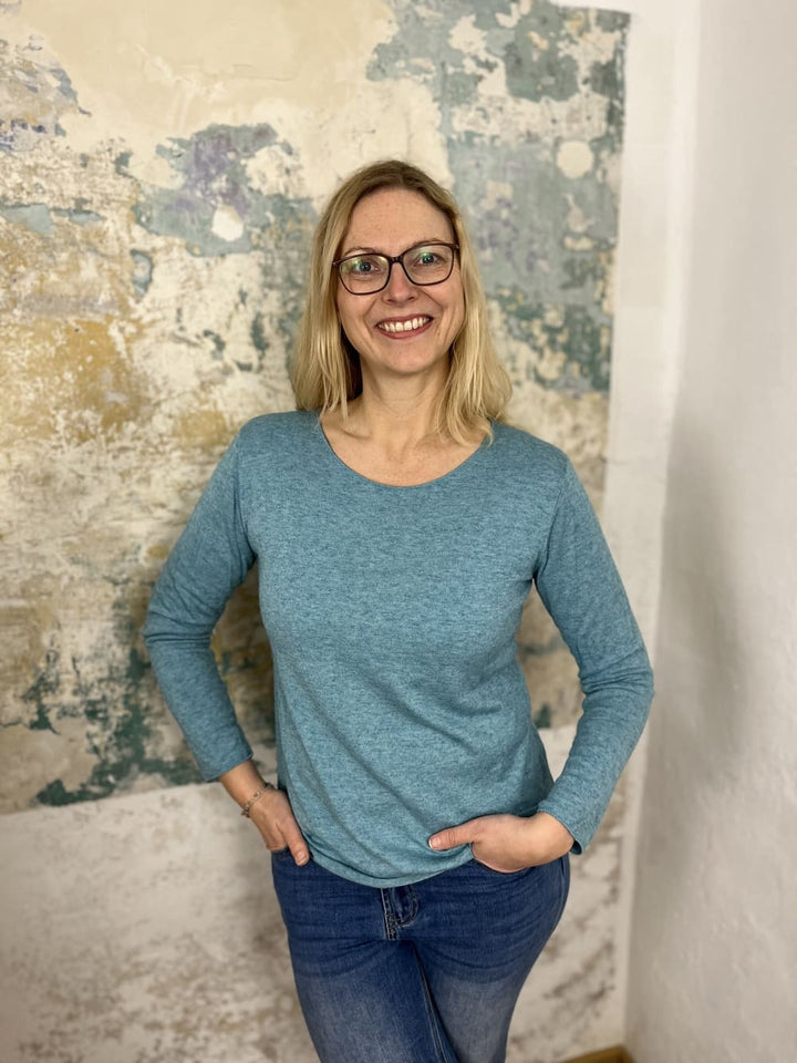 Basic-Pullover mit Rundhalsausschnitt