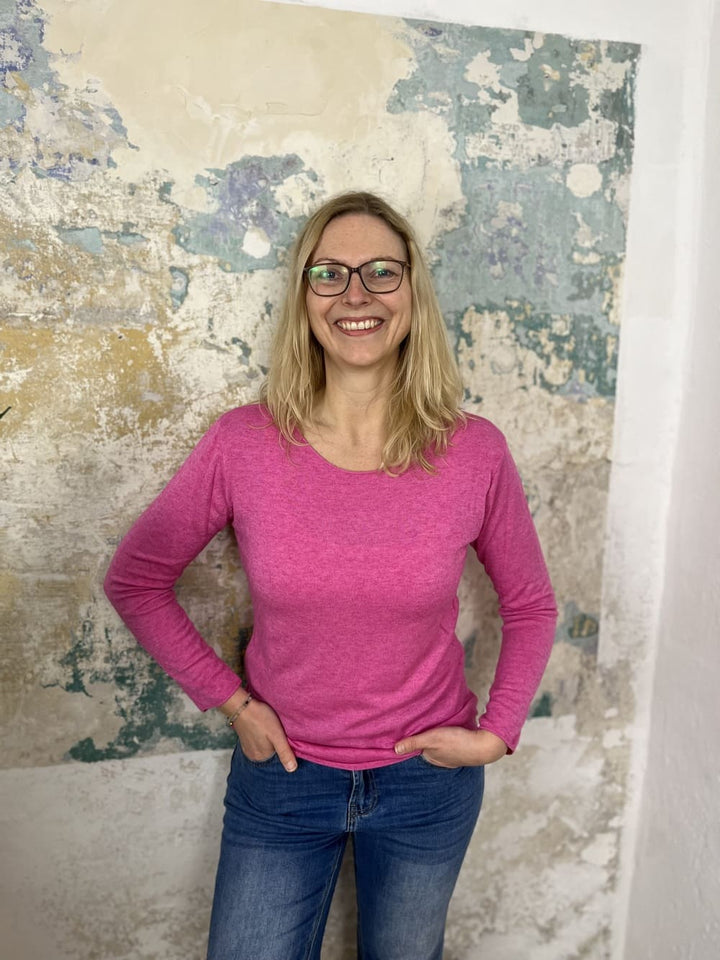 Basic-Pullover mit Rundhalsausschnitt