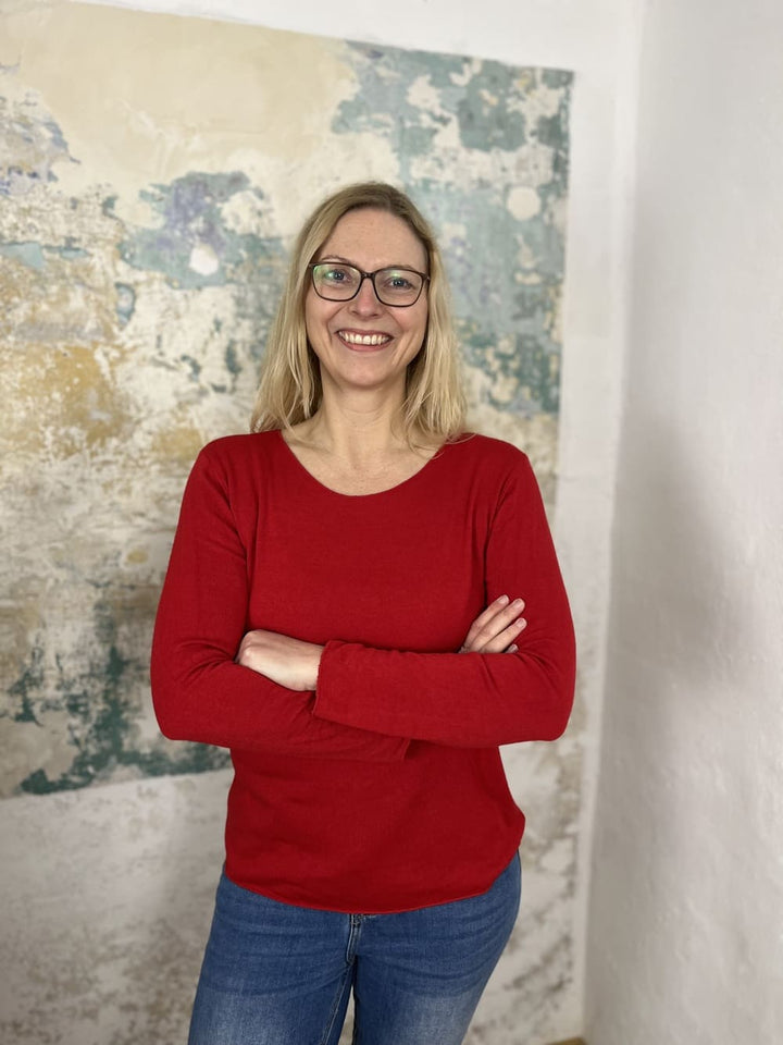 Basic-Pullover mit Rundhalsausschnitt