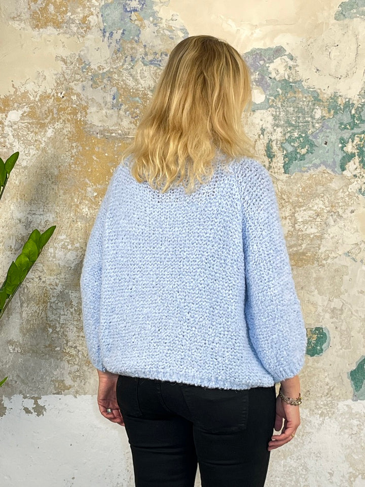 Pullover Bouclé mit 3/4-Arm