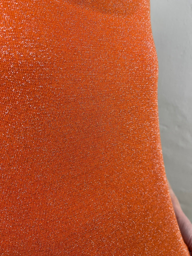 Lurex-Pullover, Kurzarm