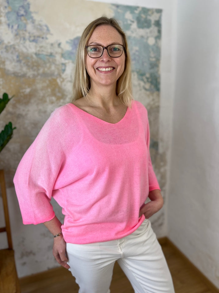 Pullover mit Fledermausarm, Neoncolours