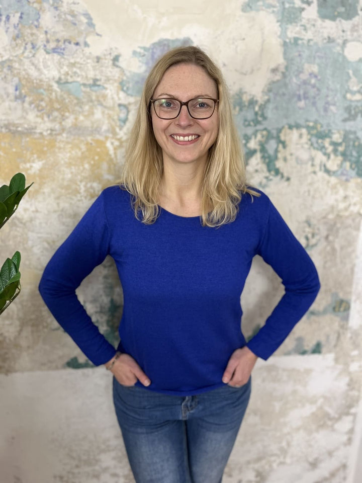 Basic-Pullover mit Rundhalsausschnitt