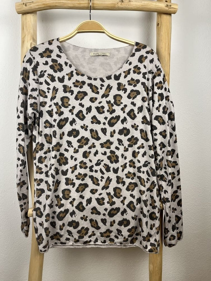 Pullover Leo mit Rundhals, versch. Farben