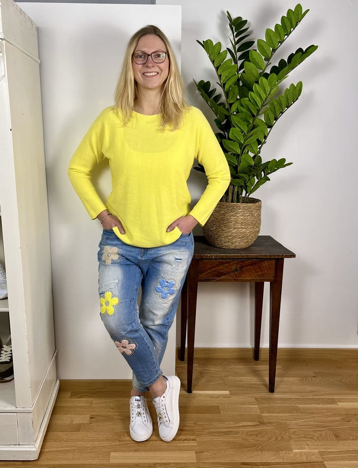 Pullover mit Rundhals und Langarm