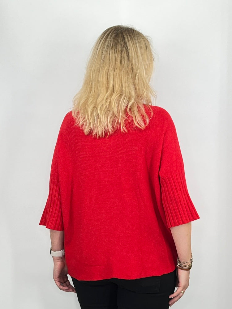 Kurzarm-Pullover mit Stehkragen von Bella Vita - Mode & Lifestyle