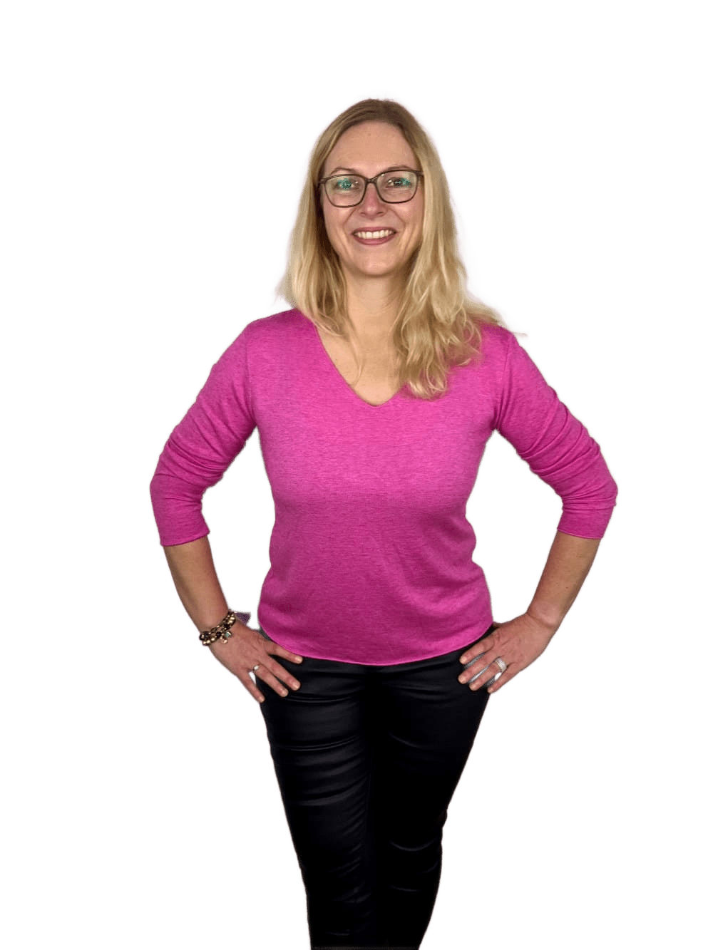 Pullover Basic mit V-Ausschnitt